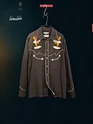 Gonzo Western Shirt Sunburns Black/Brown