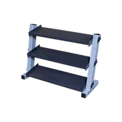 BODY-SOLID 3-tier Vinyl / Neoprene Dumbbell Rack