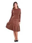 5 Stars Velour Tiered Skirt