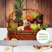 Gourmet Anniversary Fruit Basket