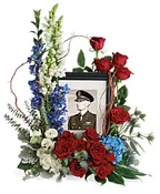 ALWAYS WITH US PHOTO OR URN TRIBUTE BOUQUET