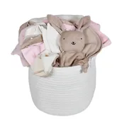 Baby Essentials Gift Baskets - Basics Organic - Pink