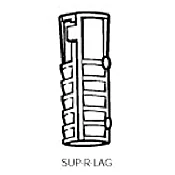 3/4" X 3-1/2" LAG SHIELD LONG 25/BOX