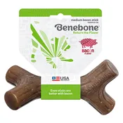 Benebone Maplestick/Bacon Stick Dog Chew Toy - Real Bacon - M