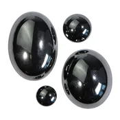 10 MM Hematite Round Cabochon - Per Piece