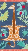 Animal Print Navy Area Rug, Atticus 3' X 5'
