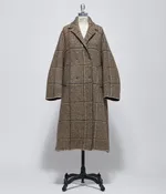 AW26 Boboutic Womens Natural Mix Double Breast Coat