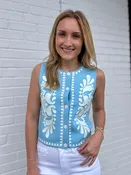 Sadie Sky Blue Top
