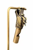 Antique-Style Chinese Dragon Brass Whistle Necklace Pendant