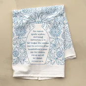 Call Her Blessed Scripture Tea Towel — Proverbs 31