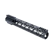12" KEYMOD Lightweight Free Float Rail - AR 15 - Black