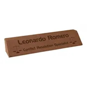10 1/2″ Dark Brown Laserable Leatherette Desk Wedge