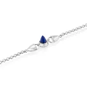 Amphora Double Lock Bracelet with Lapis Lazuli