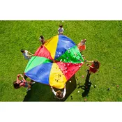 10′ Multi-use Parachute Toy 8 Holding Handles & 8 Balls Included