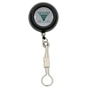 Dr. Slick Pin-On-Reel, Black, Nylon Cord, "O" Ring
