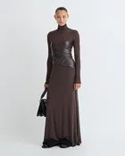 Amabel - Maxi dress - Dark Oak/Coffee Ground
