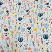 Blue Tulips Gift wrap or craft paper