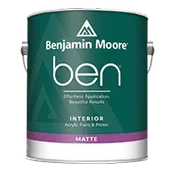 Ben® Interior Acrylic Paint & Primer - Matte Gallon Smokestack Gray 2131-40