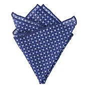 INDIGO TEARDROP POCKET SQUARE — Manolo Costa