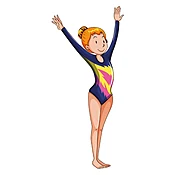 Gymnast Workout Vector Art | Women Aerobics Vector File