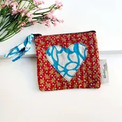 Kantha Heart Coin Purse