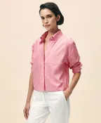 The Cropped Button-Down Shirt