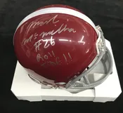 Alabama Crimson Tide Mark McMillian Autographed Mini Helmet