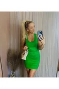ALLISON SHIRRED DRESS