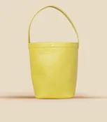 The Chelsea Mini -Lemon Leather Bucket Bag