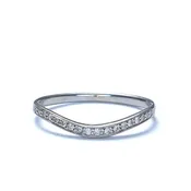 14k Contoured Diamond Wedding Band #L3044WB 14K
