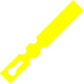 0.625in X 7in Poly TT Wrap Tag 3in Core. Yellow – Pantone Yellow. 4200 Tags/Roll. 3 Rolls/Case. 12600 Tags/Case. Sold By Case.