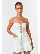 Anna Laceup Romper