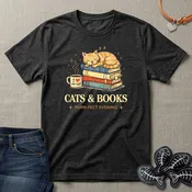 Cats & Books T-Shirt
