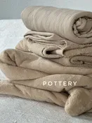 100% Organic Cotton Sponge Knit Terry: Oatmeal
