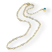 Gold Heart Chain Necklace