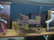 19th century Paris Maine toy co daisy wagon faded but in solid original condition