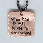 Alice had to fall to get to Wonderland