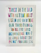 Acrylic Block Proverbs Pink 5x7