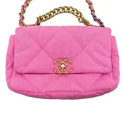 Chanel 19 Pink Denim