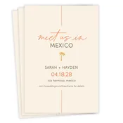 Destination Wedding Palm Tree Save the Date
