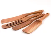 4 Piece Teak Wooden Spurtle Set