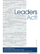 Leaders Act Poster