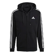 Adidas Essentials Fleece 3 Stripe Full Zip Hoodie