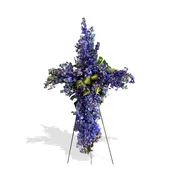 Delphinium Sympathy Cross