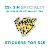 25x Custom Specialty Stickers Promo | 3 Inch