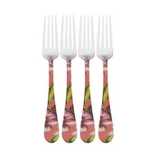 Vintage Botanical Set of 4 Dinner Forks