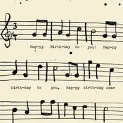 BIRTHDAY SONG GREETING CARD POET AND PAINTER