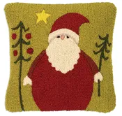 Balsam Santa - 18"X 18"
