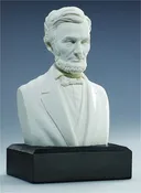 Abraham Lincoln Bust 6" White