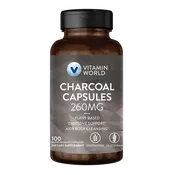 Activated Charcoal 260 mg, Digestive Support, 100 Capsules